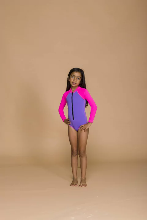 Maiô Manga Longa Infantil