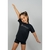 Camiseta dry infantil Compass Preto