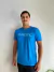 Camiseta azul escrito Padel Compass