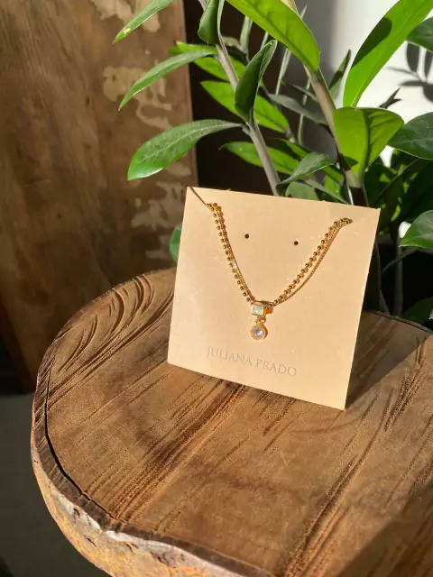 Colar Dourado Juliana Prado - Ponto de Luz