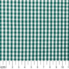 Tricoline Fio Tinto Xadrez Verde M - 50 x 150cm - comprar online
