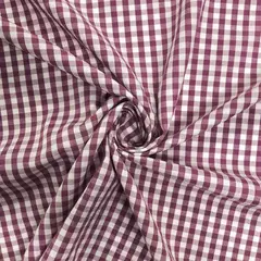 Tricoline Fio Tinto Xadrez Uva M - 50 x 150cm - comprar online