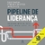Capa do audiobook "Pipeline de Liderança" com tubos coloridos e texto em destaque.