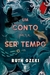 Capa do eBook "Um Conto para ser Tempo" de Ruth Ozeki, com ilustrações de um corvo, um peixe, e elementos aquáticos.
