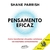 Capa do audiobook "Pensamento Eficaz" de Shane Parrish, com título e subtítulo em destaque.