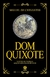 Capa do livro "Dom Quixote - Edição de Luxo Almofadada" de Miguel de Cervantes, com ilustrações e detalhes em dourado.