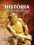 Capa do livro "História Geral e do Brasil - 3ª edição", mostrando uma escultura dourada e detalhes históricos ao fundo.