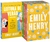 Box de livros da autora Emily Henry, incluindo "Leitura de Verão" e "Loucas por Livros".