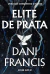 Capa do livro "Elite de Prata" de Dani Francis com fundo escuro, linhas abstratas e uma pomba branca no centro