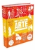 Livro intitulado "O Livro da Arte", com capa colorida e ilustrações sobre arte e criatividade.