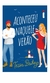 Capa do livro "Aconteceu Naquele Verão" de Tessa Bailey, mostrando um homem e uma mulher em um fundo azul com um farol ao fundo.