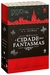 Kit "A Cidade dos Fantasmas" de V. E. Schwab, com três livros empilhados em uma embalagem atraente, destacando elementos de fantasia e aventura.