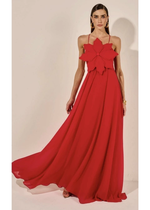 Vestido Longo Célia Red - comprar online