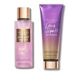 Kit Body Splash + Hidratante Victoria's Love Spell Shimmer