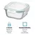 POTE DE VIDRO HERMETICO QUADRADO 520ML na internet