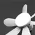 VENTILADOR FLOWER FAN LIGHT 80W - Rico Importados