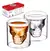 Kit 2 Copo De Shot Caveira Doppio 150 Ml Bar Drink