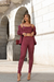 BLAZER + TOP MEIRE - VINHO - loja online
