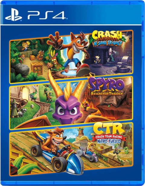 Lote Triple Juego de Crash + Spyro