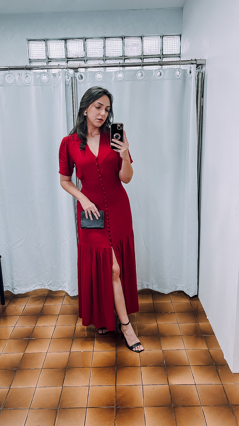 Vestido Maria Vermelho - comprar online