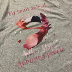 Remera Flamingo - T. XL en internet