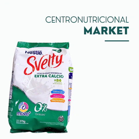 Leche en polvo descremada extra calcio Svelty x370g