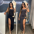 Vestido mídi fenda - comprar online