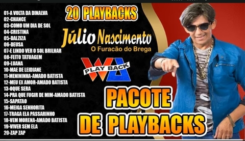 PACOTE DE PLAYBACKS JULIO NACIMENTO 20 PLAYBACK