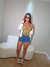 Saia jeans escura