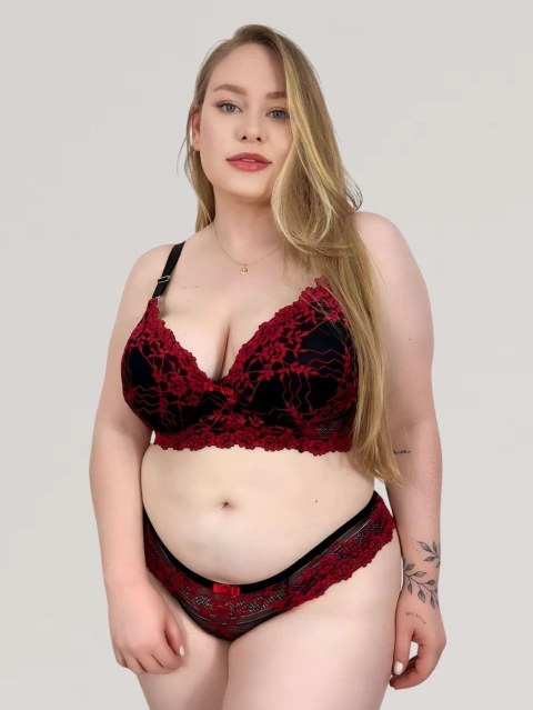 Conjunto Plus Size Rendado Antonella - comprar online