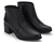 BOTA DE COURO CANO CURTO FEMININO PRETO