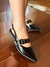 SAPATO FEMININO BICO FINO PRETO