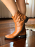 COTURNO DE COURO FEMININO CARAMELO - comprar online