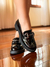 MOCASSIM PRETO FEMININO VERNIZ