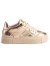 tenis transpassado dourado cadarço - loja online