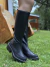 BOTA FERRUCCI DE COURO CANO ALTO PRETO