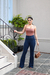 Calça Flare Montaria Cintura Alta com Bolsos