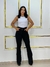 Calça Flare Montaria Cintura Alta com Bolsos