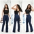 Calça Flare Jacquard Cintura Alta com Bolso - comprar online