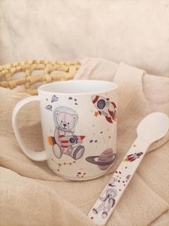 Taza con cuchara Astronautas en internet