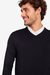 SUÉTER MODAL SLIM GOLA V PRETO - comprar online