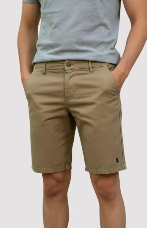 BERMUDA SARJA ELASTANO RL VERDE OLIVA - comprar online