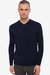 SUÉTER MODAL SLIM GOLA V MARINHO - comprar online