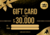 Gift Card $30.000