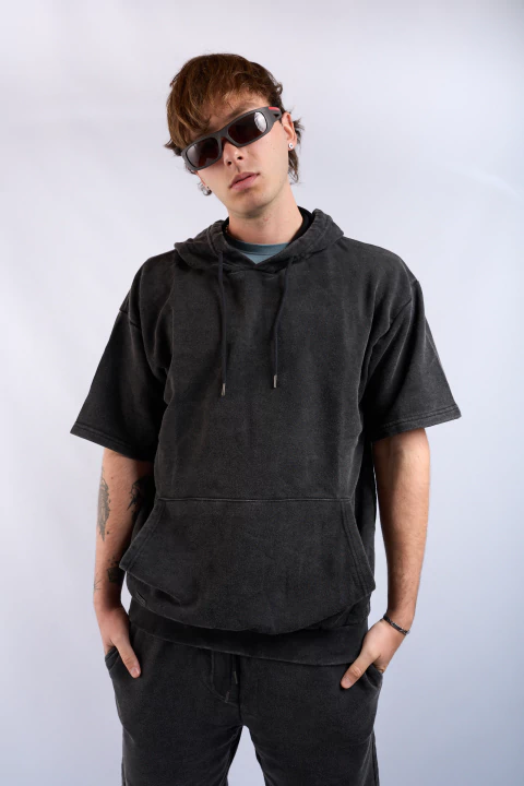 Hoodie Rústico Basic Washed - comprar online