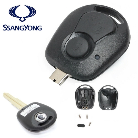 Capa Da Chave Botão Ssangyong Actyon Kyron Rexton