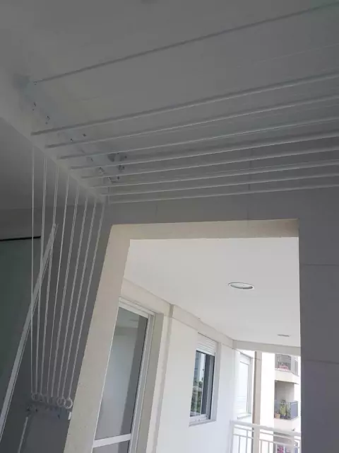 VARAL INDIVIDUAL PARA PAREDE 6 VARETAS