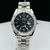 Primeira Linha - Date Just fundo desenhado- prata e grafite - Pulseira de aço - À PROVA D'ÁGUA - cod60 - comprar online