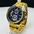 Linha diamante - Edifice funccional - Dourado e azul- Pulseira de aço - À PROVA D'ÁGUA - cod100 na internet