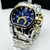 1ª linha - Magnum - Prata, azul e amarelo - Pulseira de aço - À RESISTENTE A ÁGUA- cod100 - comprar online
